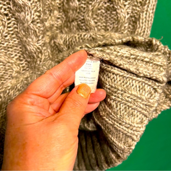 L Long Sweater or Mini Dress Short Sleeves Wool - Picture 6 of 10